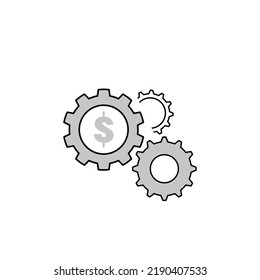 logotipo de dinero adecuado para el logotipo de la empresa o icono para el diseño