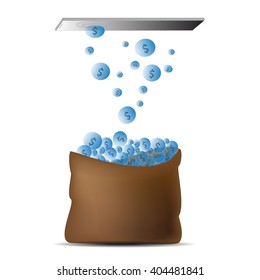make money from mobile phone,Vector illustration.