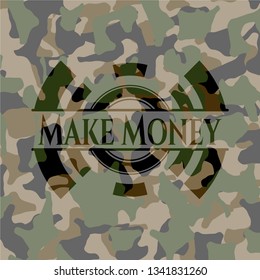 Make Money on camouflage pattern