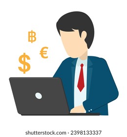 Make Money Online Set of business and Financial icons