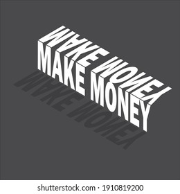 make money word in white with gray background 