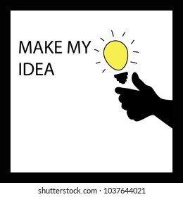 make new ideas. Concept business vector illustration.