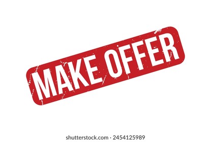 Make Offer Gummi Grunge Stempelsiegel Vektorgrafik