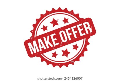 Make Offer Gummi Grunge Stempelsiegel Vektorgrafik