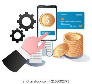Make online payments with smartphone