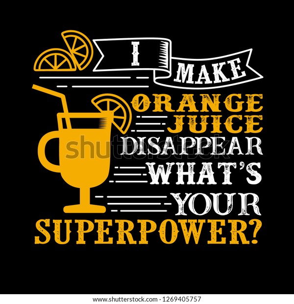 Make Orange Juice Disappear Whats Your vector de stock (libre de regalías) 1269405757
