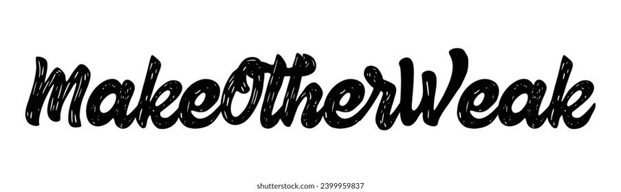 make other weak text on white background.