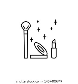 make up outline icon. Element of lifestyle illustration icon. Premium quality graphic design. Signs and symbol collection icon for websites, web design, mobile app, UI, UX