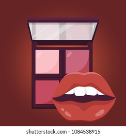 Make Up Palette with Sexy lip.