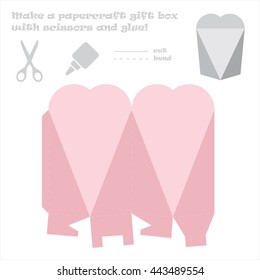 Make a paper craft love box for your gift!