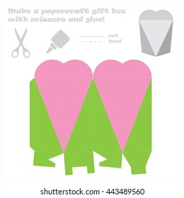 Make a paper craft love box for your gift!