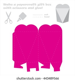 Make a paper craft love box for your gift!