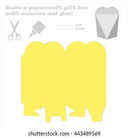Make a paper craft love box for your gift!