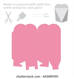 Make a paper craft love box for your gift!