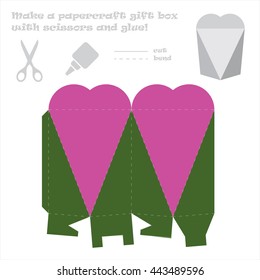 Make a paper craft love box for your gift!