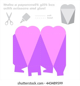 Make a paper craft love box for your gift!