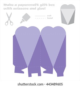 Make a paper craft love box for your gift!