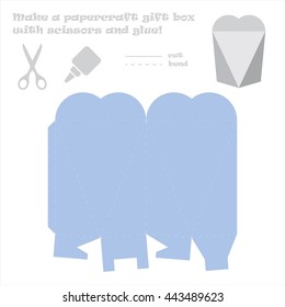 Make a paper craft love box for your gift!
