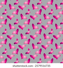 make pattern by using love shape 