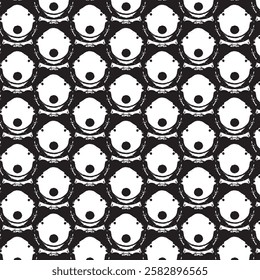 make pattern by using panda face 