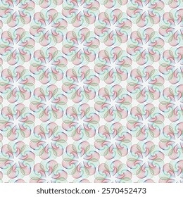 make pattern using flower  shape