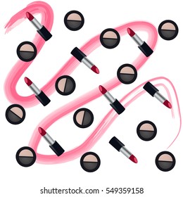 make up pattern. vector