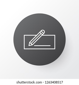 Make payment icon symbol. Premium quality isolated money transfer element in trendy style.