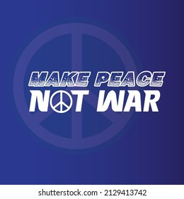 Make PEACE not war illustration Free Vector
