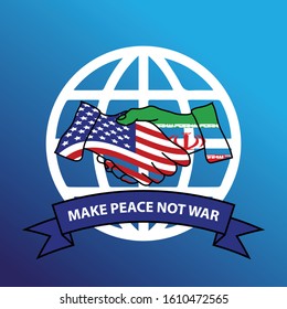 make peace not war symbol vector image
