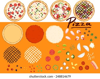 Make pizza by your design - collection 1