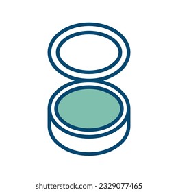 make up powder icon vector design template in white background