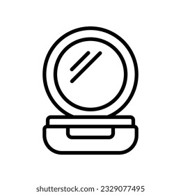 make up powder icon vector design template in white background