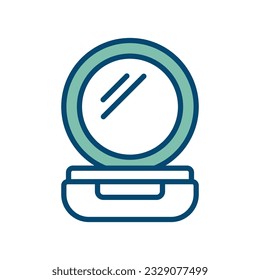 make up powder icon vector design template in white background