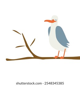 Make a Professional Bird Sea In Twigs Vector