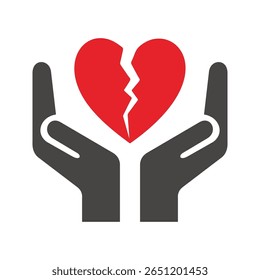 Make a Professional Broken Heart Vector Art