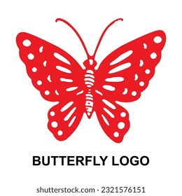 Logotipo profesional de mariposa