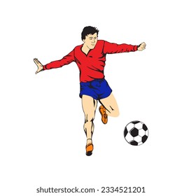 Make a Professional Football Player Vector