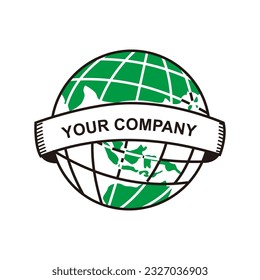 Make a Professional Globe Logo Icon