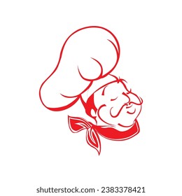 Make a Professional Happy Chef Vector Icon
