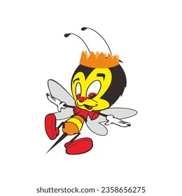 Make a Professional Hornet Bee Wasp Cartoon Vector