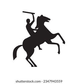 Make a Professional Horseman Vector Silhouette