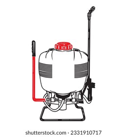 Make a Professional Knapsack Sprayer Vector