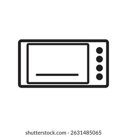 Make a Professional Microwave Icon Vector