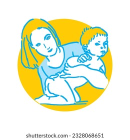 Hacer una madre profesional y un vector de hijas