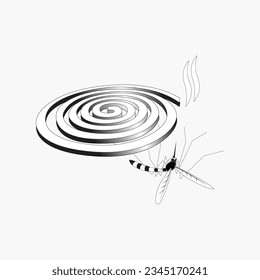 Make a Professional Mosquito Repellent Coil Illustration