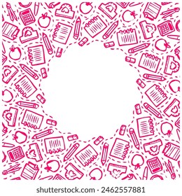 Make a Professional Pattern Back To School Vector