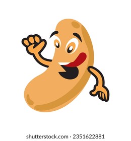 Make a Professional peanut mascot vector