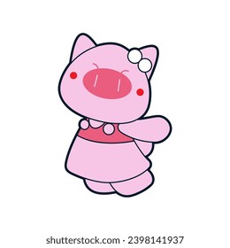 Make a Professional Pig Mascot Vector