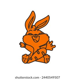 Make a Professional Rabbit With Carrot Vector