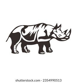 Hacer arte profesional del vector rinoceronte